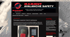Desktop Screenshot of mammutavalanchesafety.com