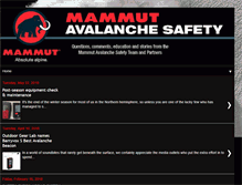 Tablet Screenshot of mammutavalanchesafety.com